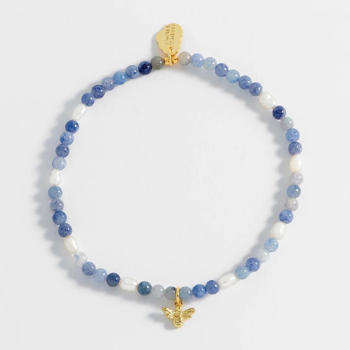 Estella Bartlett Gemstone Pearl Bee Bracelet - Simply Rye