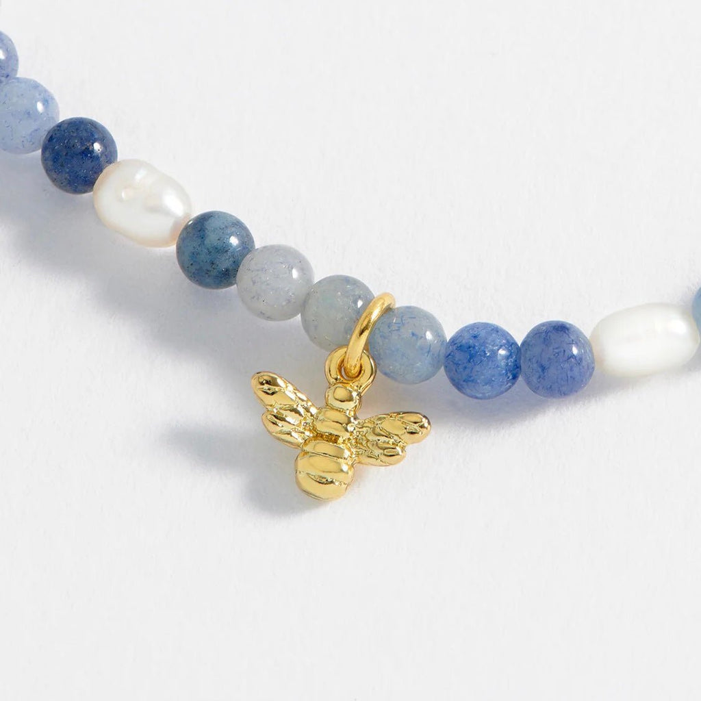 Estella Bartlett Gemstone Pearl Bee Bracelet - Simply Rye