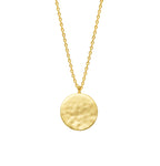 Estella Bartlett Hammered Disc Necklace - Simply Rye