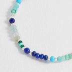 Estella Bartlett Mini Amelia Gemstone Bracelet - Lapis Lazuli/Aquamarine - Simply Rye