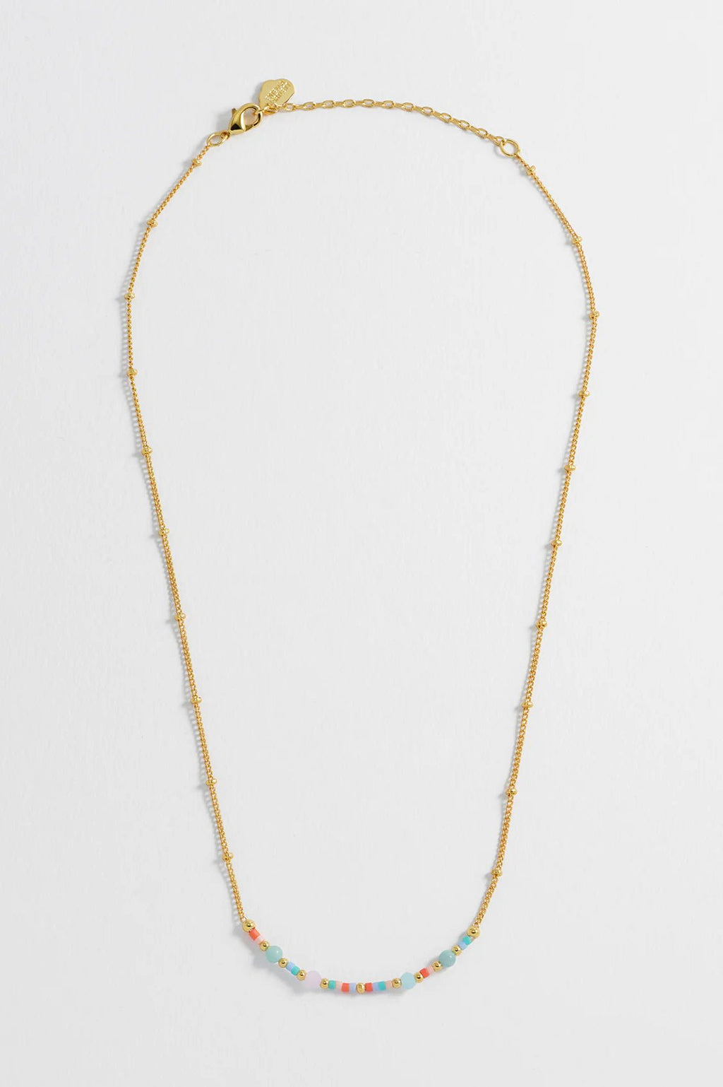 Estella Bartlett Mini Mixed Beaded Chain Necklace - Simply Rye
