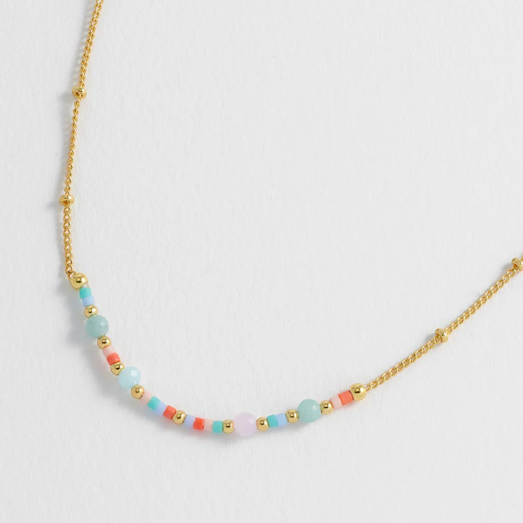 Estella Bartlett Mini Mixed Beaded Chain Necklace - Simply Rye