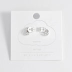 Estella Bartlett Plain & Twist Double Hoop Earrings - Silver - Simply Rye