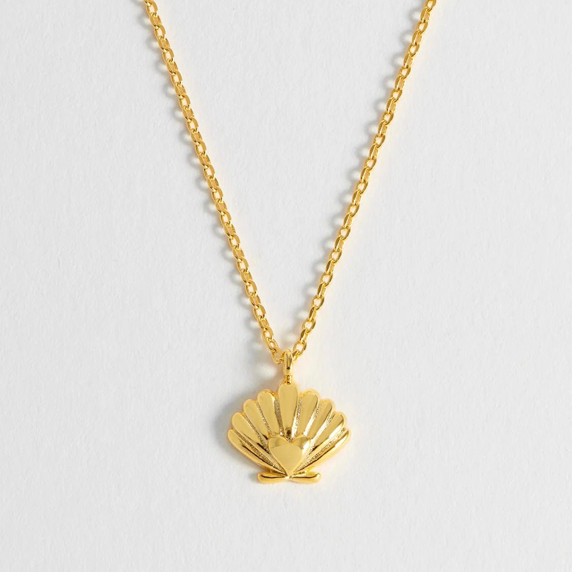 Estella Bartlett Scallop Heart Necklace - Simply Rye