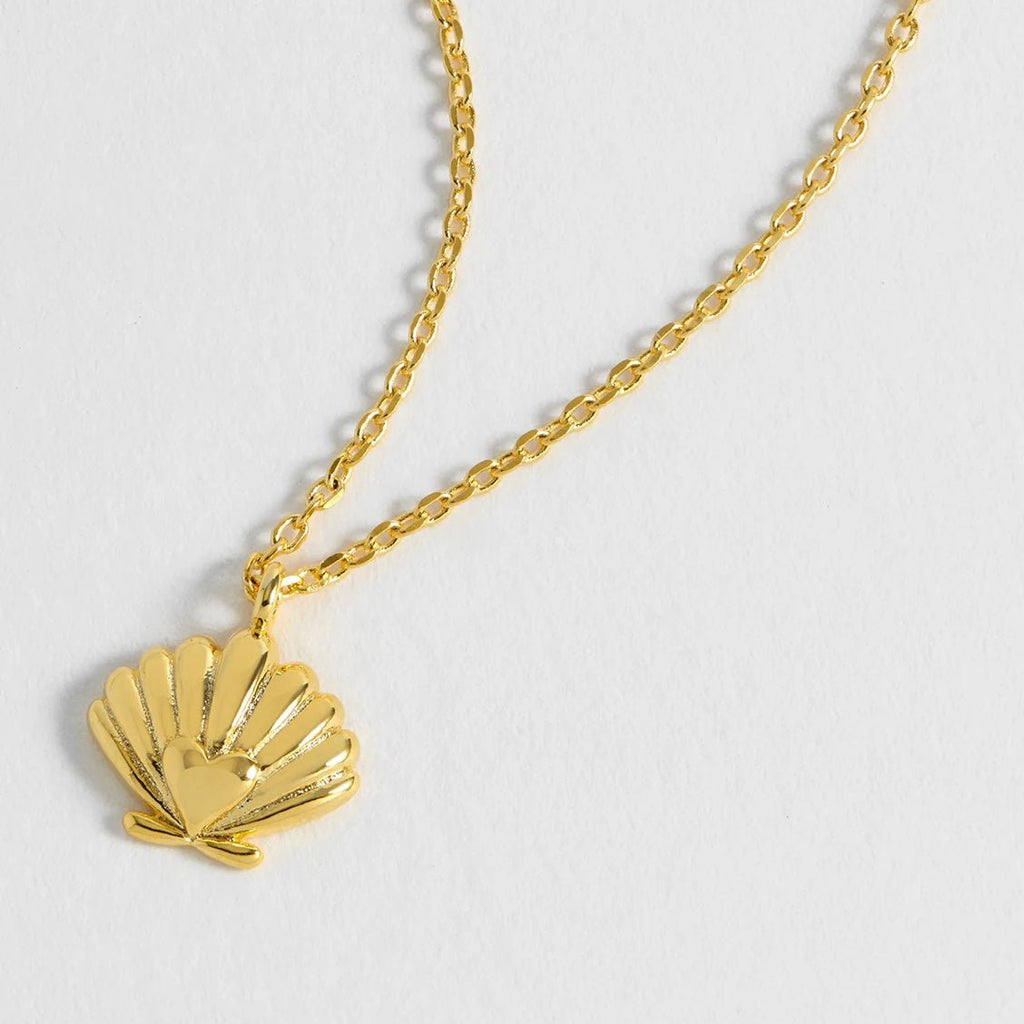 Estella Bartlett Scallop Heart Necklace - Simply Rye