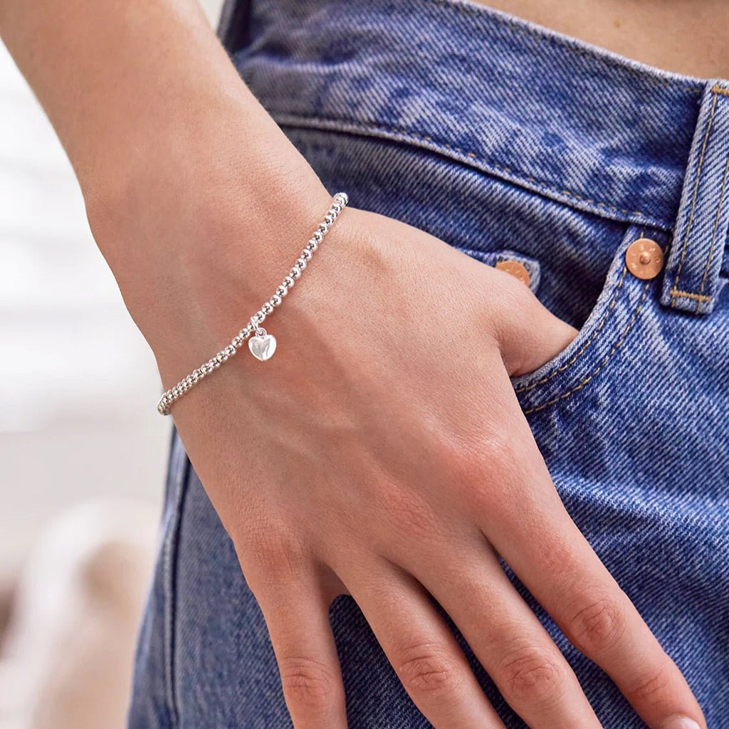 Estella Bartlett Sienna Beaded Heart Charm Bracelet - Simply Rye