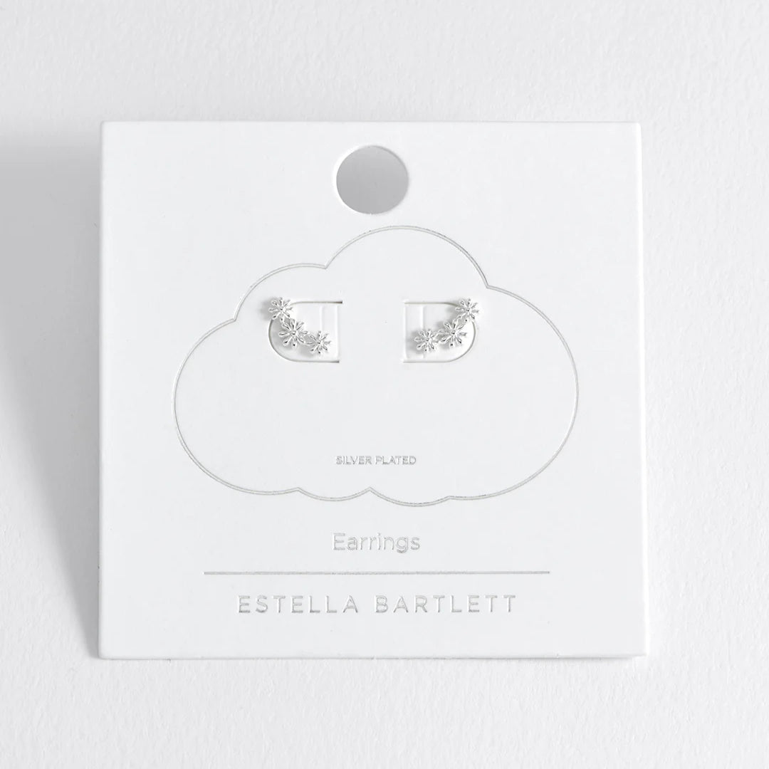 Estella Bartlett Triple Flower Studs Earrings - Simply Rye