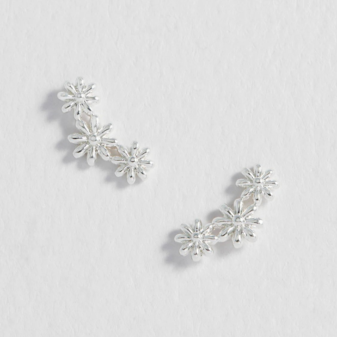 Estella Bartlett Triple Flower Studs Earrings - Simply Rye