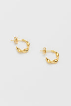 Estella Bartlett Twist Hoop Earrings - Gold - Simply Rye