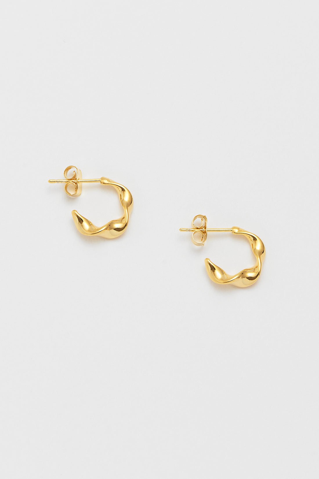 Estella Bartlett Twist Hoop Earrings - Gold - Simply Rye