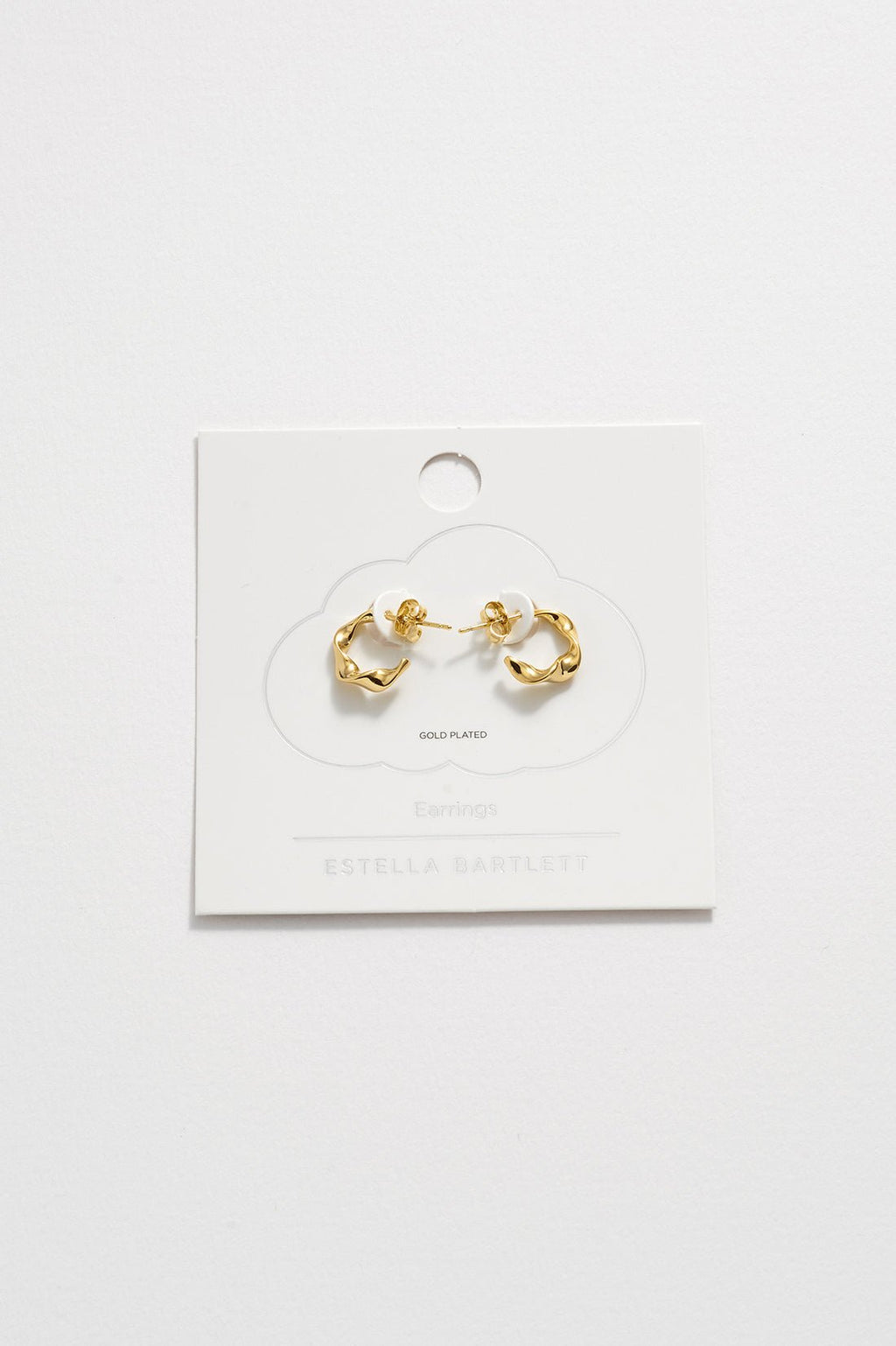 Estella Bartlett Twist Hoop Earrings - Gold - Simply Rye