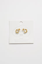 Estella Bartlett Twist Hoop Earrings - Gold - Simply Rye