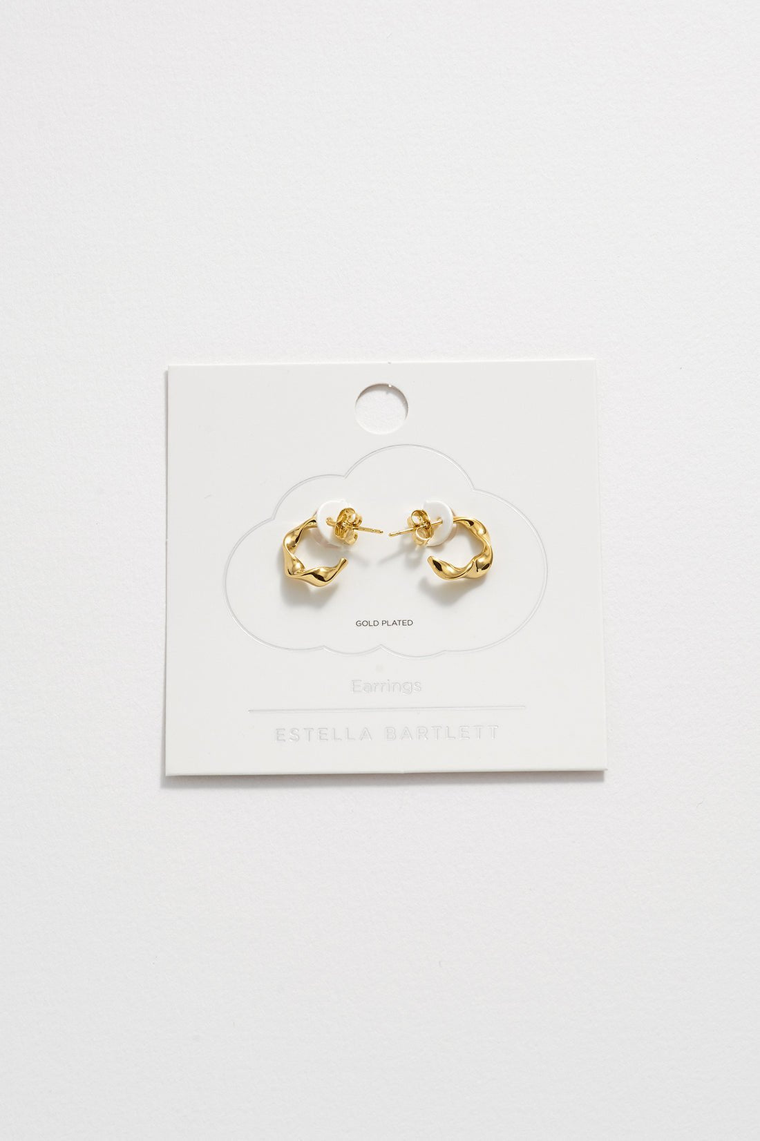 Estella Bartlett Twist Hoop Earrings - Gold - Simply Rye