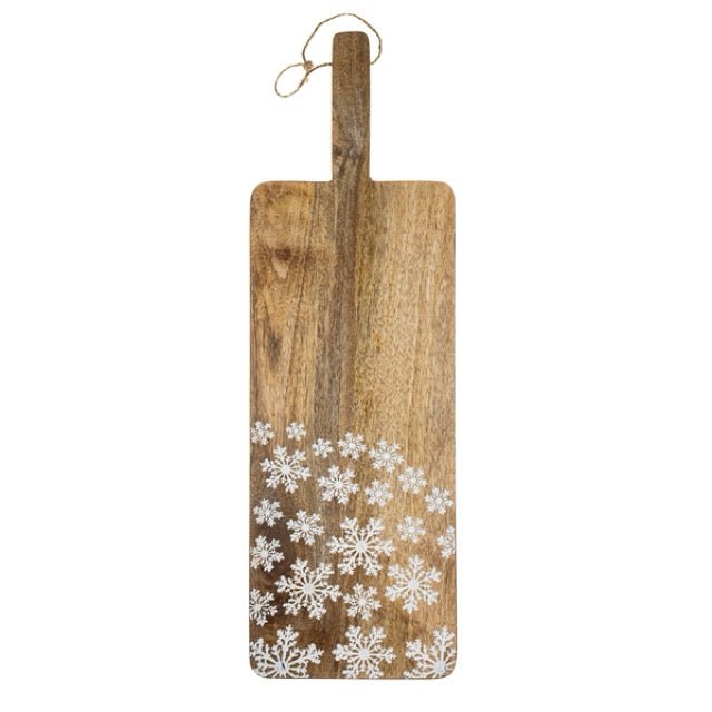 Etched Snowflake Serving Board - Large - Simply Rye