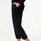 Everyday Elasticated Cuff Joggers - Black - Simply Rye