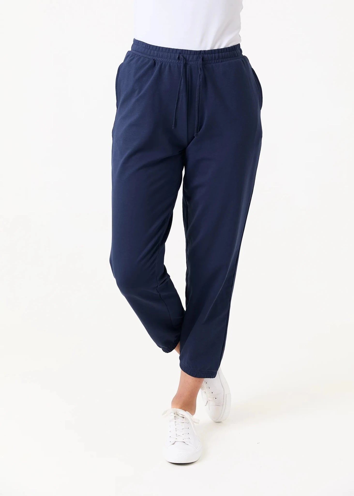 Everyday Elasticated Cuff Joggers - Navy - Simply Rye