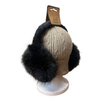 Faux Fur Earmuffs - Black - Simply Rye