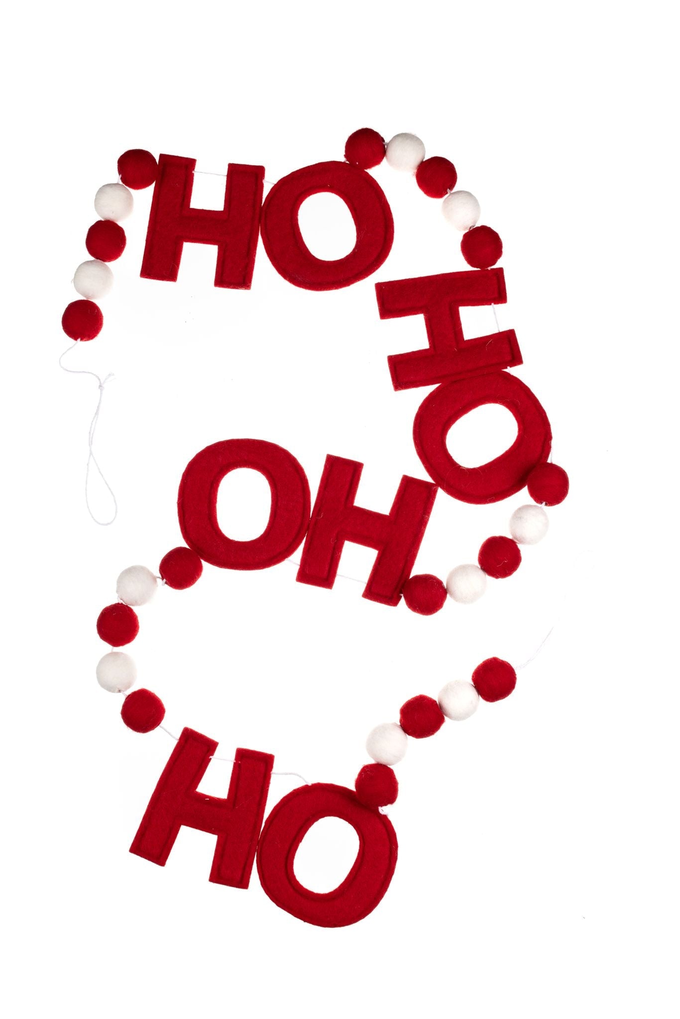 Felt Ho Ho Ho Garland - Simply Rye