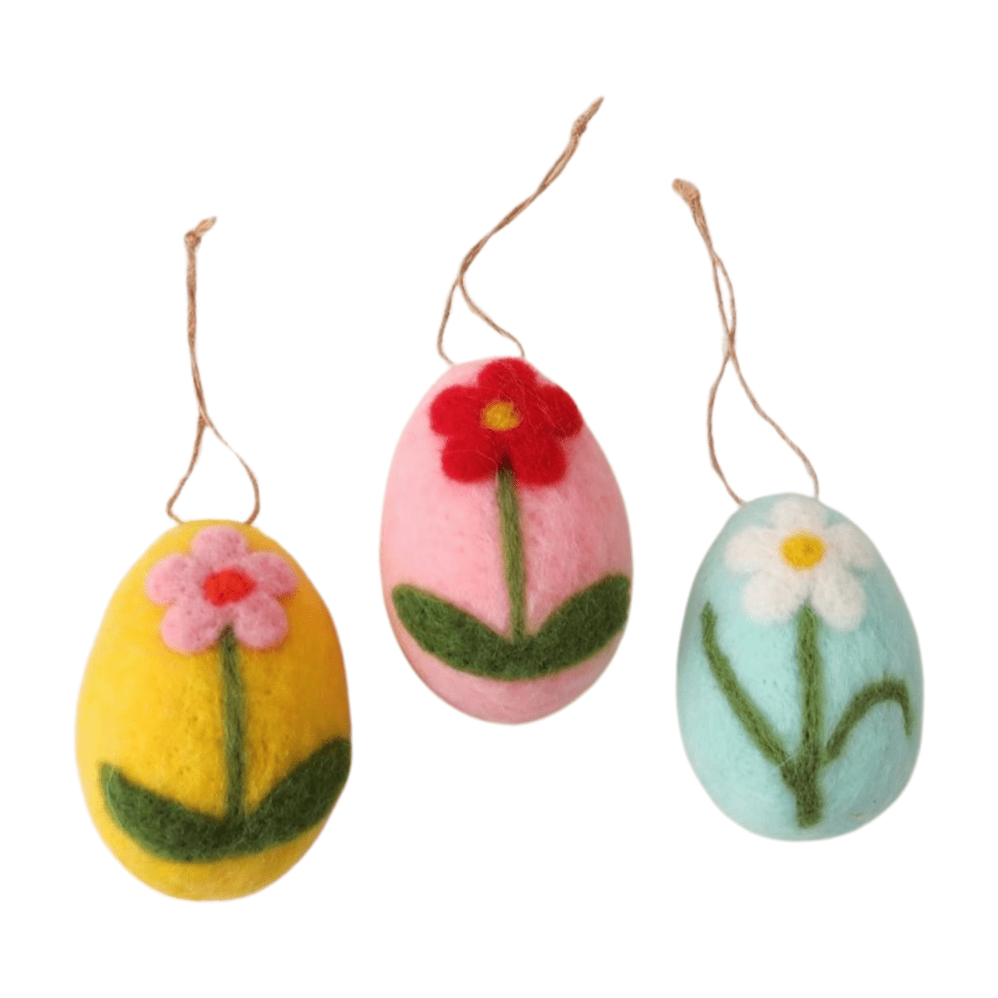 Felted Easter Egg Decoration - Flower - Simply Rye