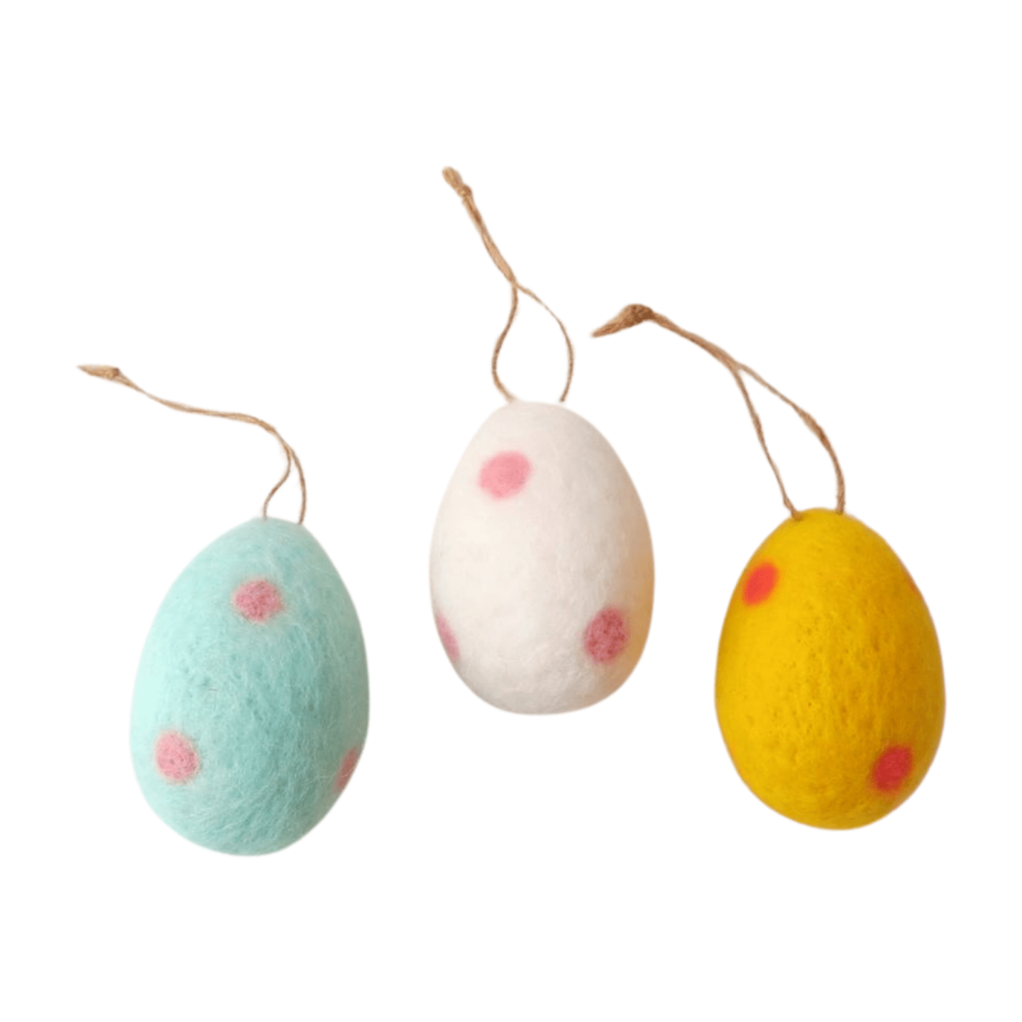Felted Easter Egg Decoration - Spots - Simply Rye