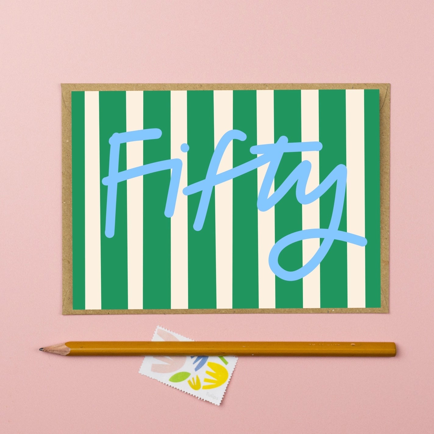 'Fifty' Stripes Card - Simply Rye