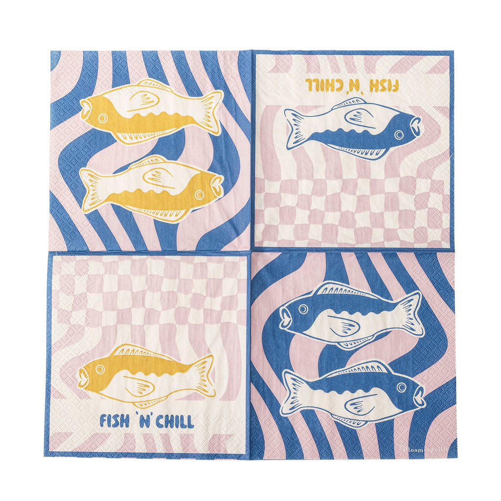 'Fish n Chill' Napkins - Simply Rye