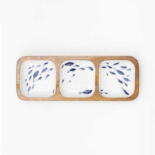 Fish Three Sections Tray - Simply Rye