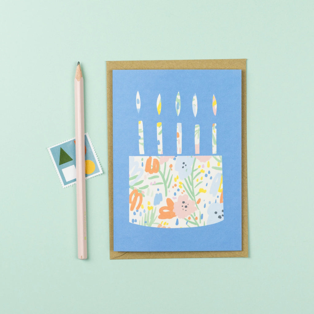 Floral Birthday Cake Card - Simply Rye