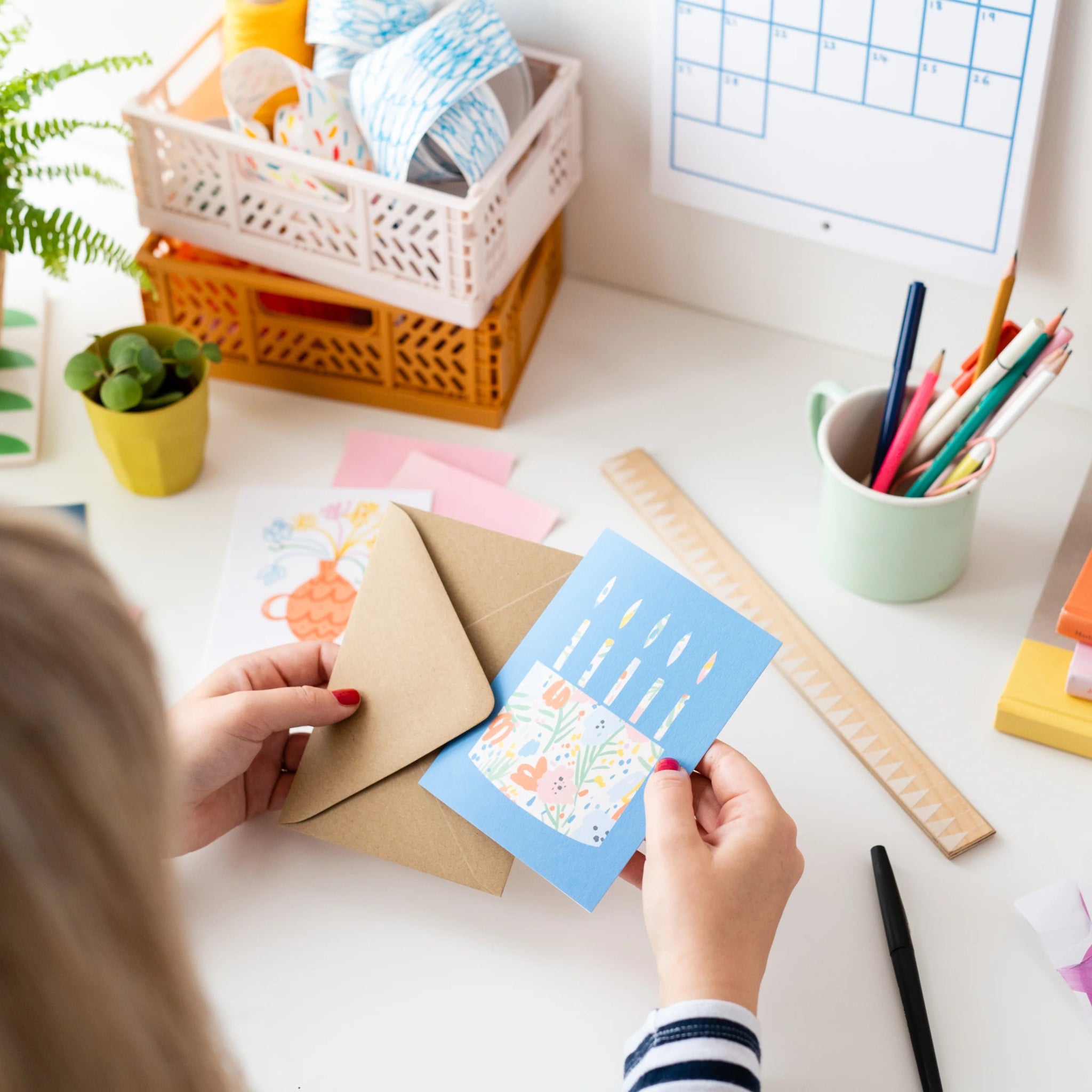 Floral Birthday Cake Card - Simply Rye
