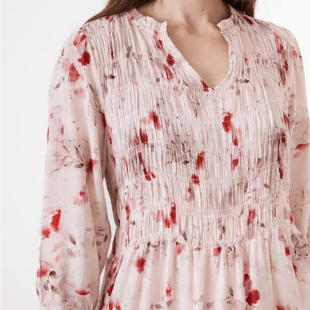 Floral Foliage Dress - Blush Pink - Simply Rye