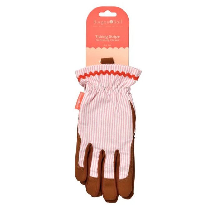 Gardening Gloves - Blush Pink Stripe - Simply Rye
