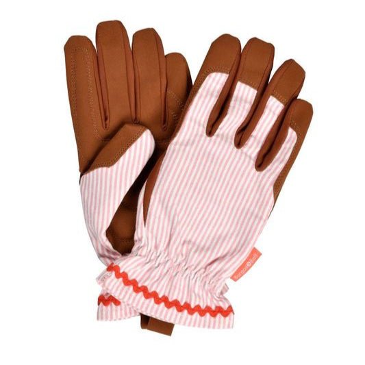 Gardening Gloves - Blush Pink Stripe - Simply Rye