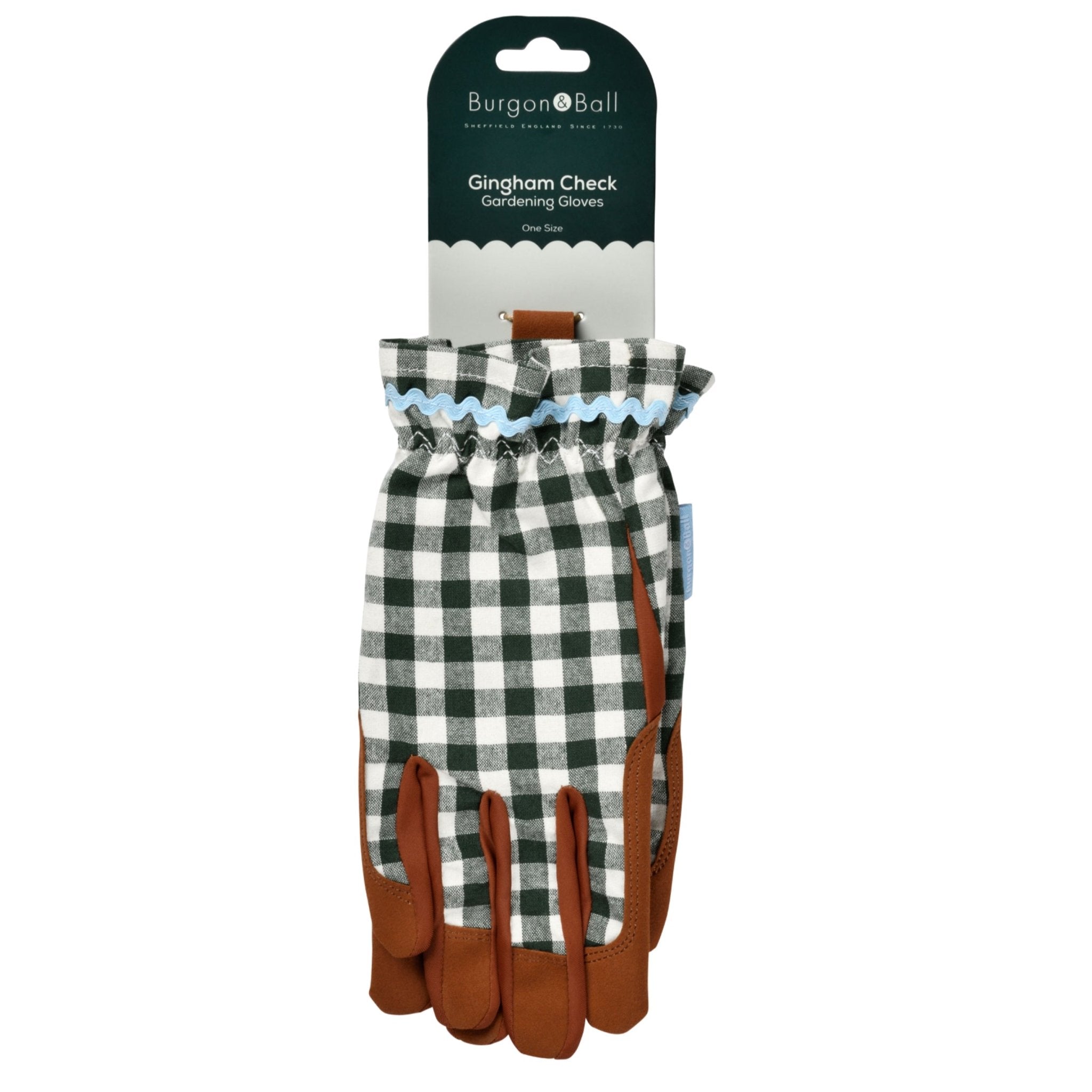 Gardening Gloves - Heritage Green Check - Simply Rye