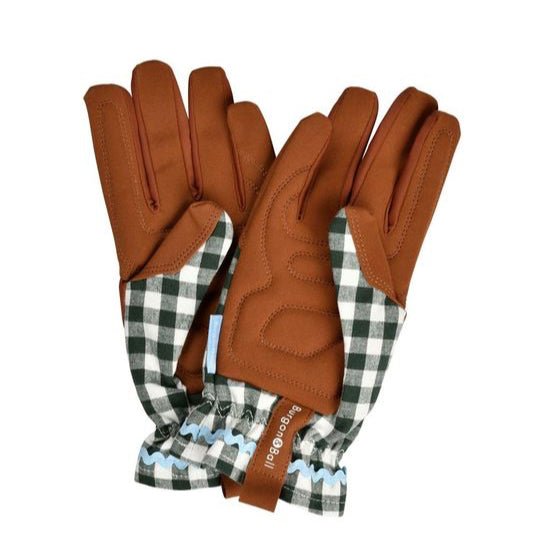 Gardening Gloves - Heritage Green Check - Simply Rye