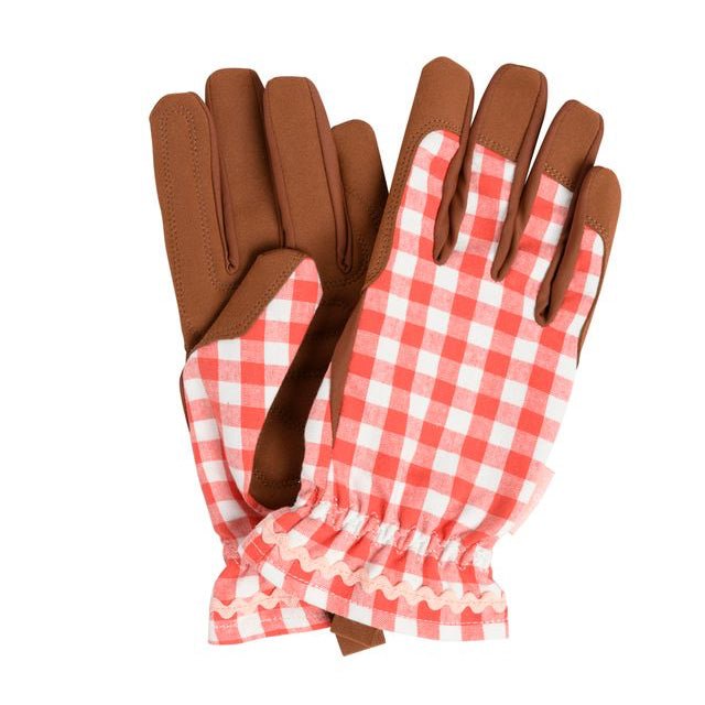 Gardening Gloves - Red Check - Simply Rye