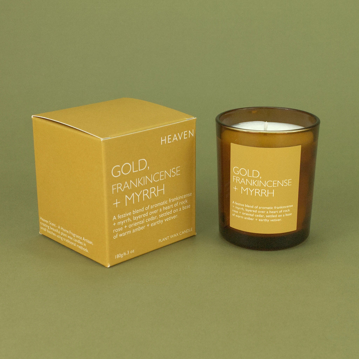 Gold, Frankincense & Myrrh Candle - Simply Rye