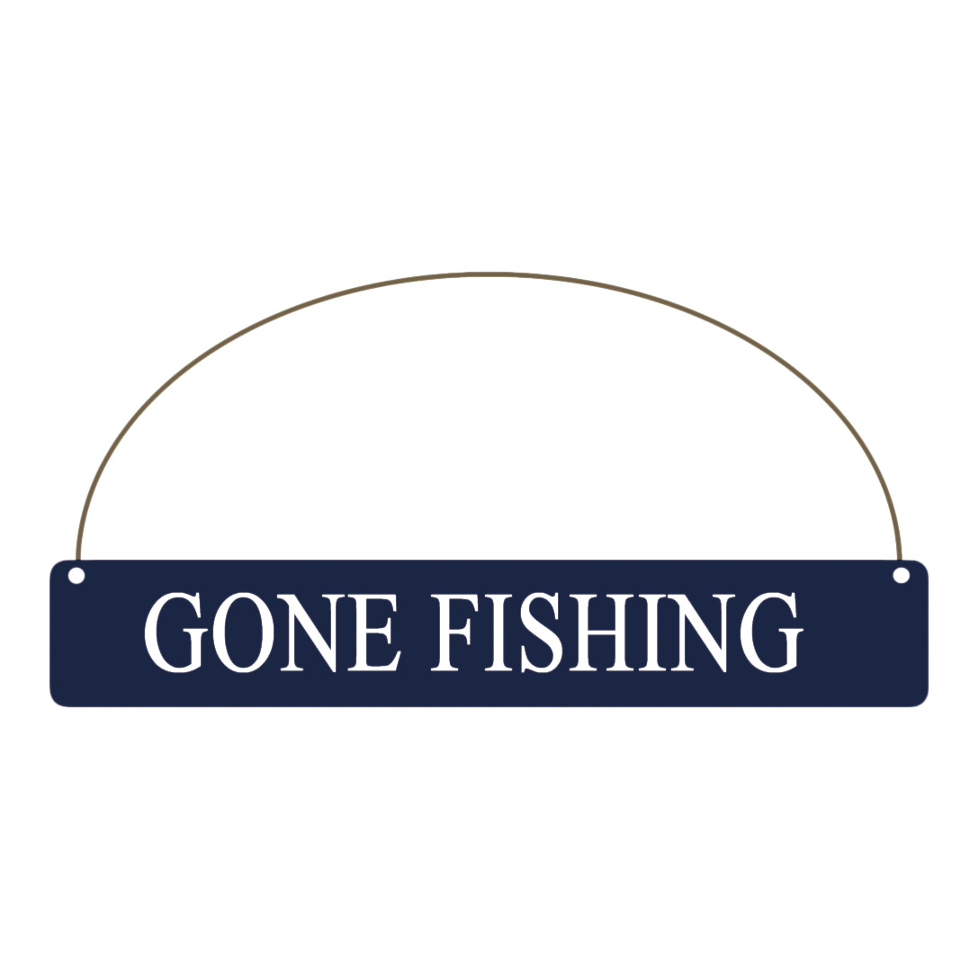 ‘Gone Fishing’ Sign - Simply Rye