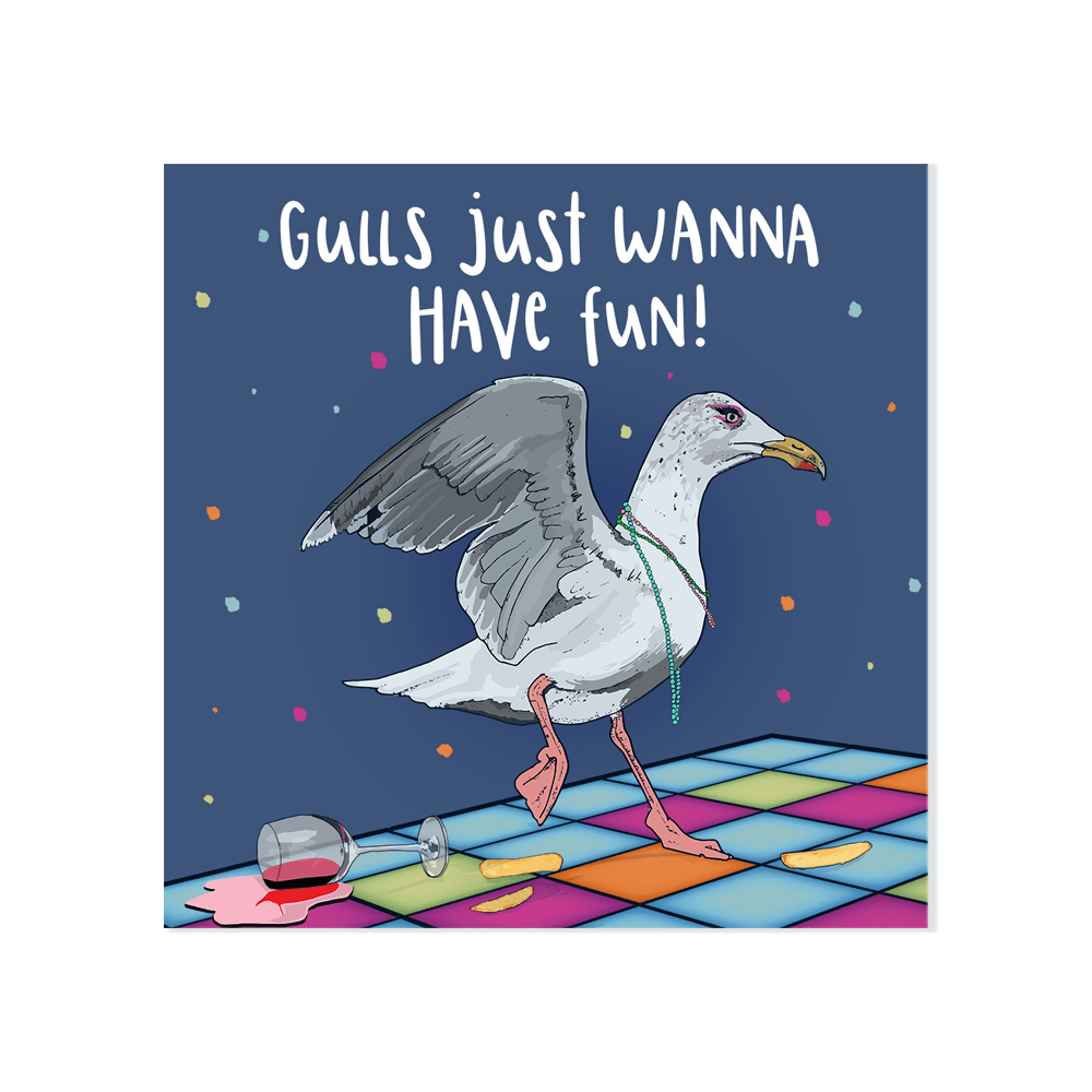 ‘Gulls Just Wanna Have Fun’ Card - Simply Rye