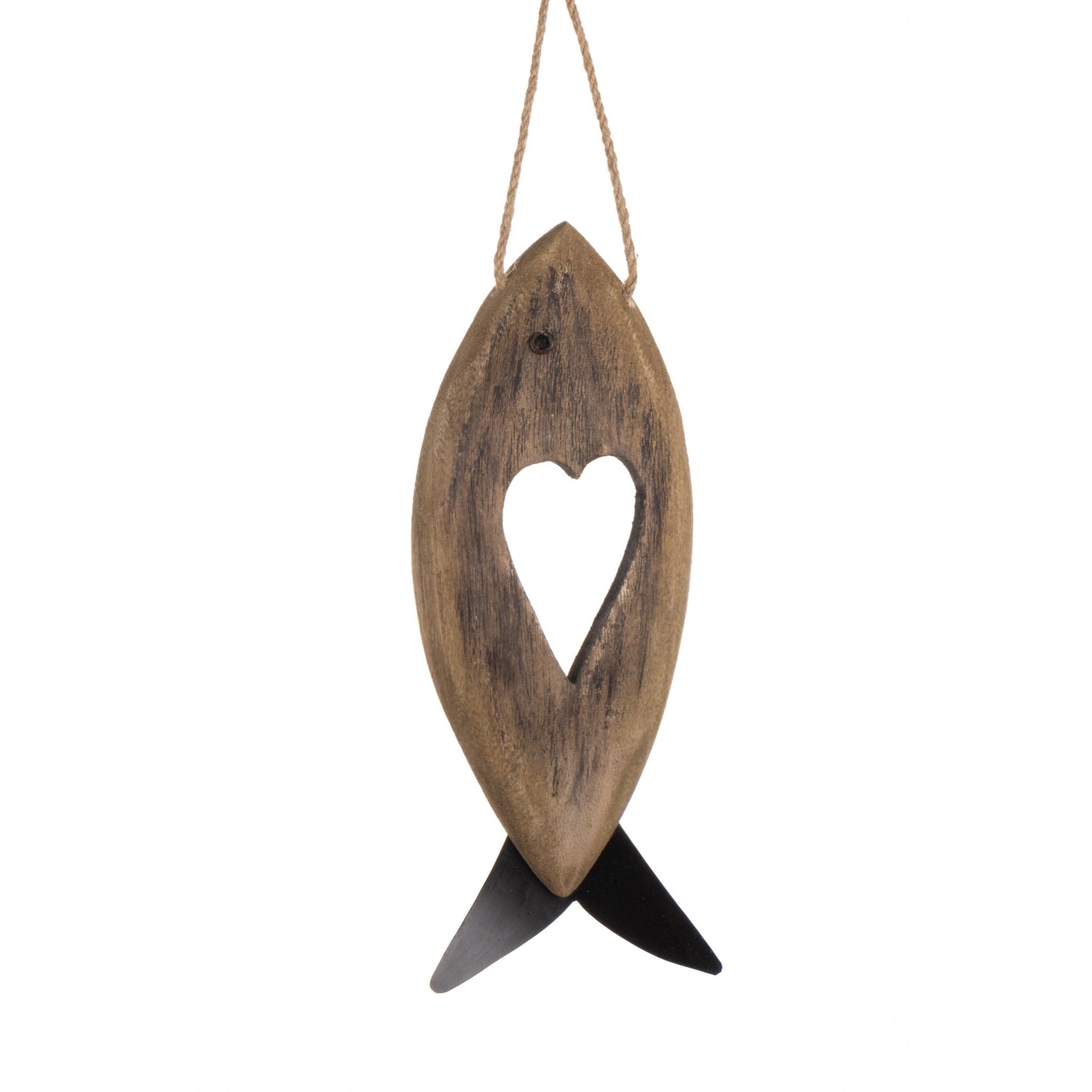 Hanging Heart Fish Decoration - Simply Rye