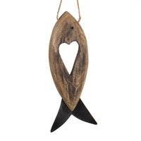Hanging Heart Fish Decoration - Simply Rye
