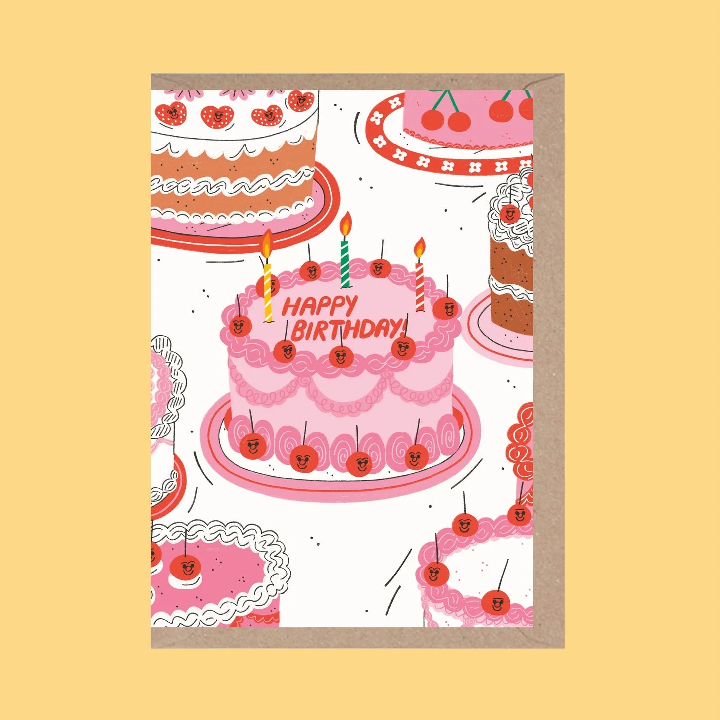 ‘Happy Birthday’ Cake Card - Simply Rye
