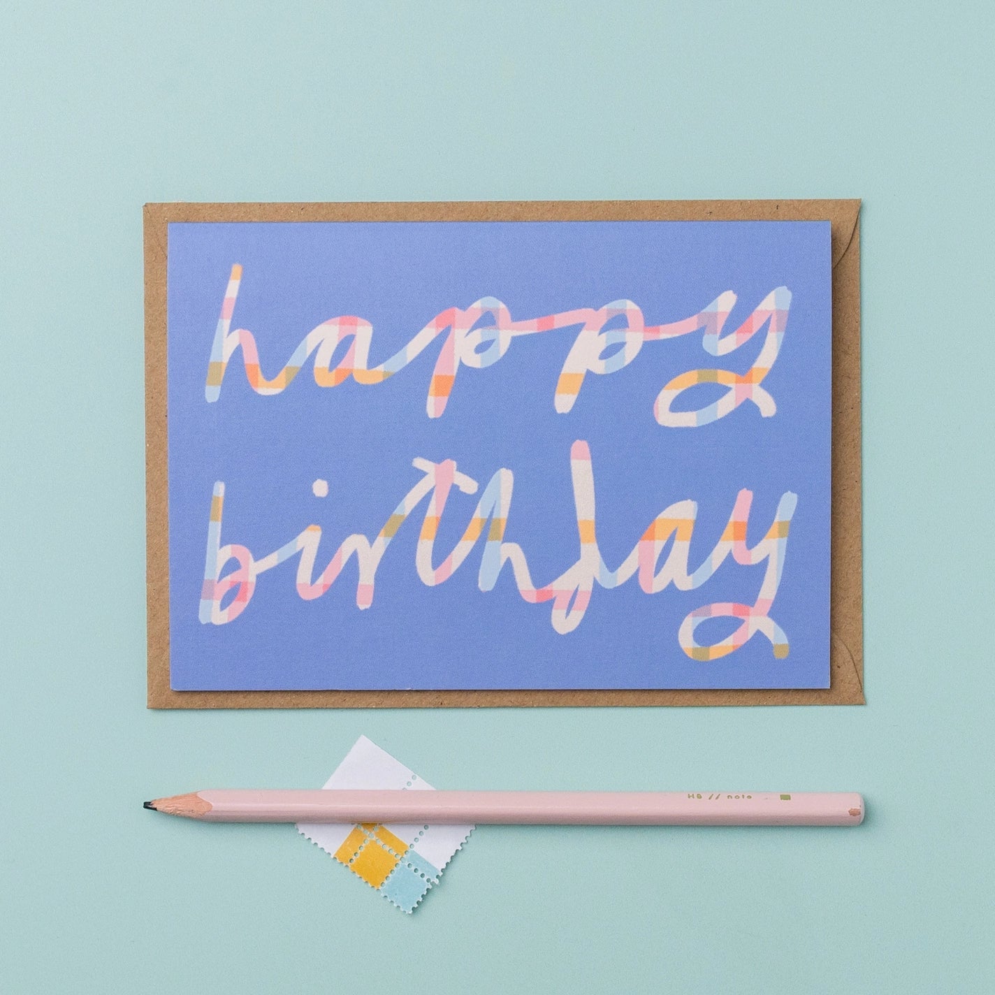 ‘Happy Birthday’ Check Card - Simply Rye