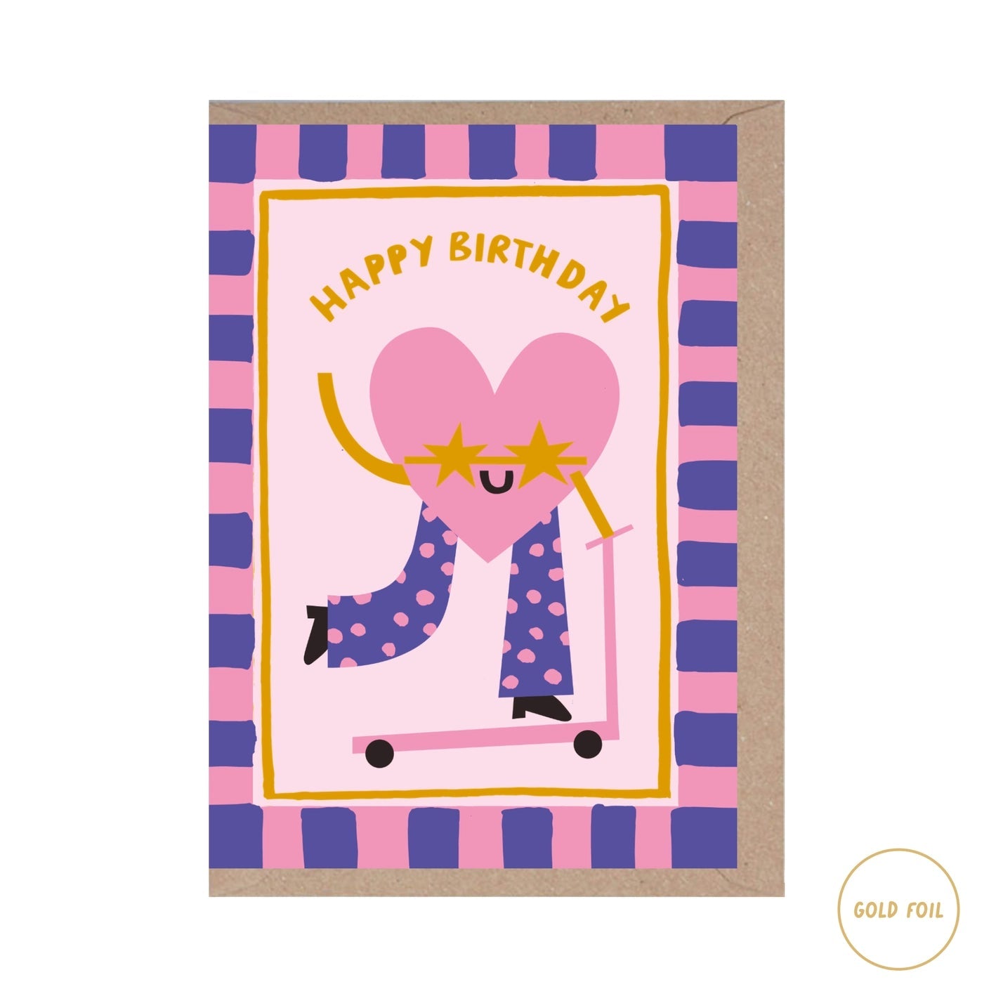 'Happy Birthday Heart’ Card - Simply Rye