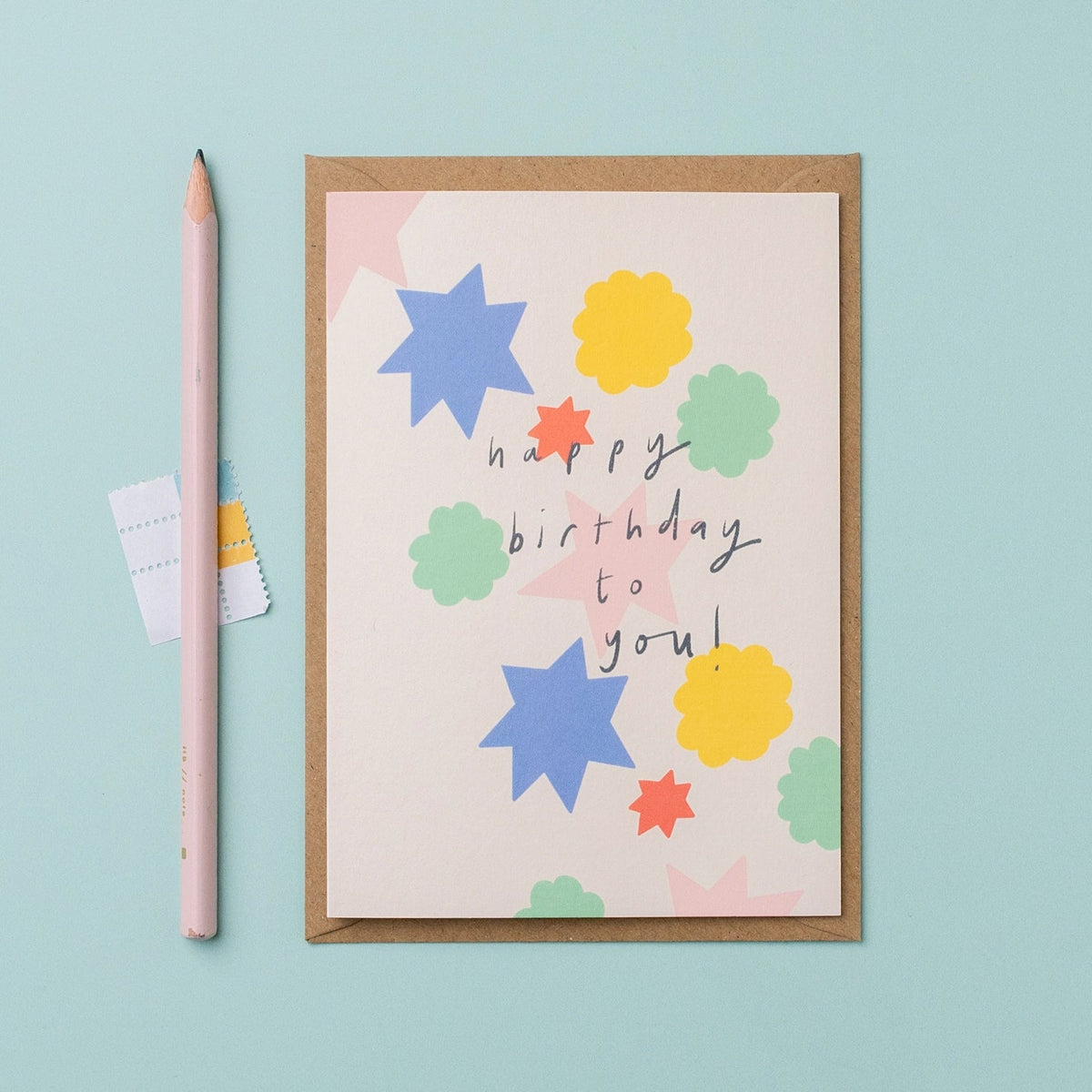 'Happy Birthday to You' Shapes Card - Simply Rye