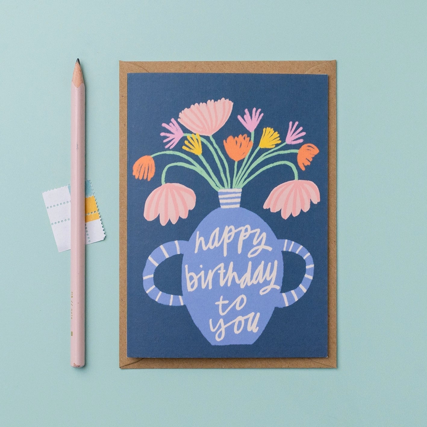 'Happy Birthday to You' Vase Card - Simply Rye