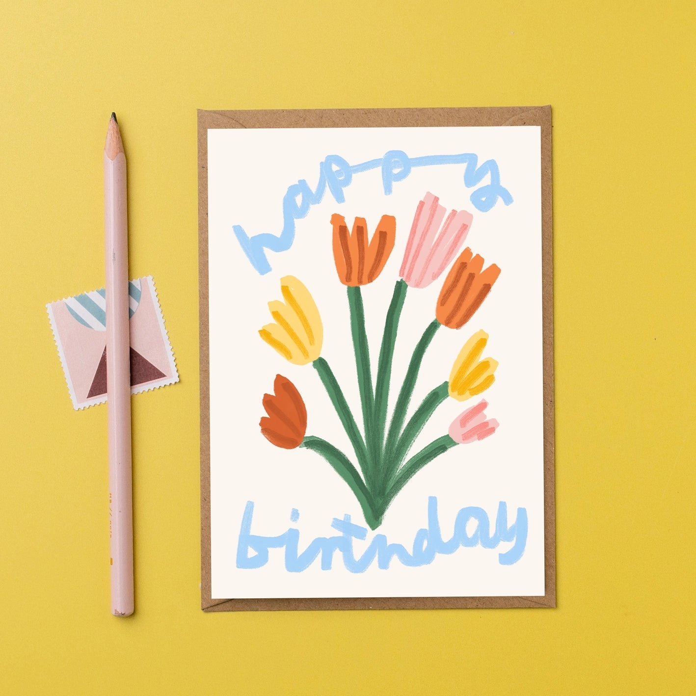 Happy Birthday Tulips Card - by Letterbox Lane – Simply Rye