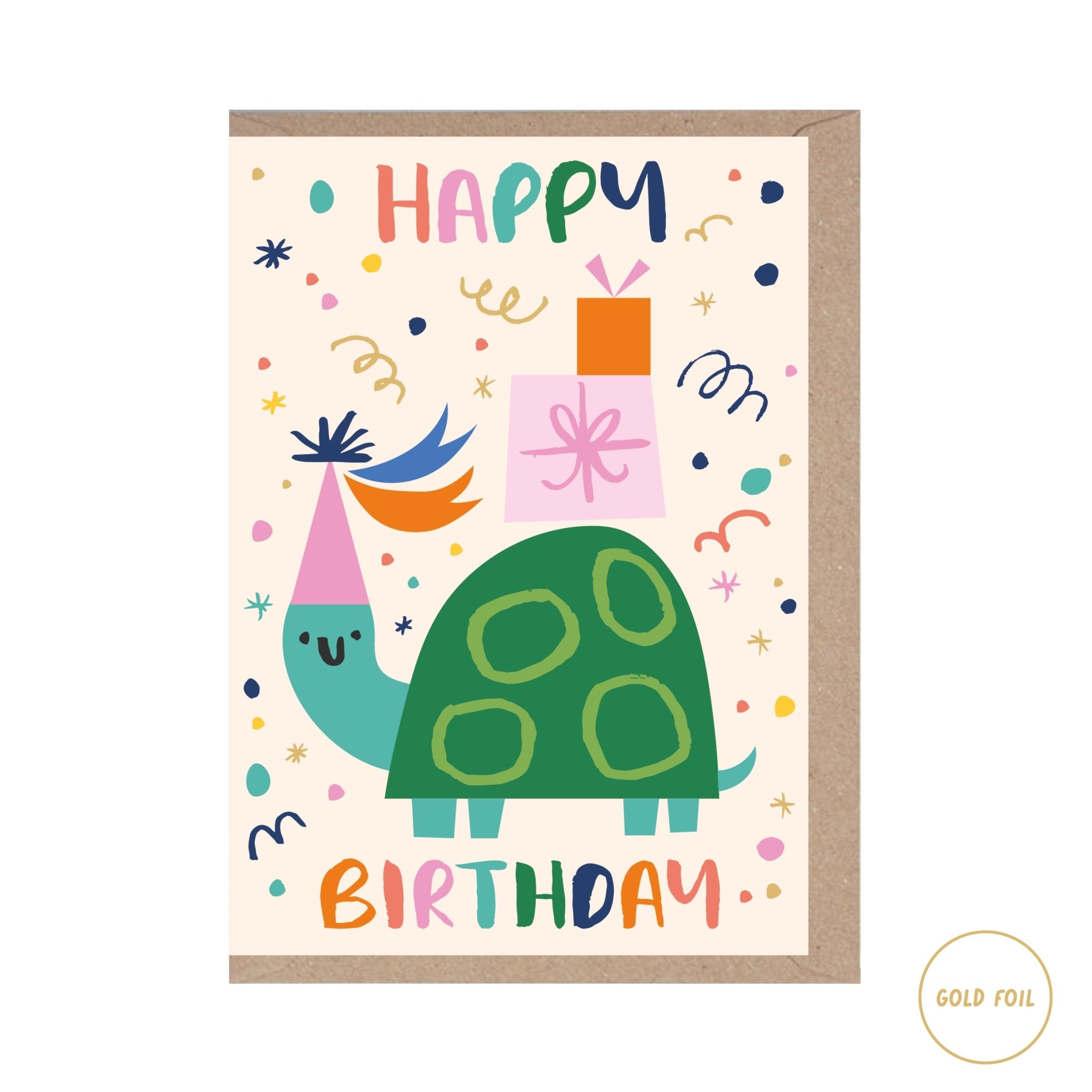‘Happy Birthday’ Turtle Card - Simply Rye