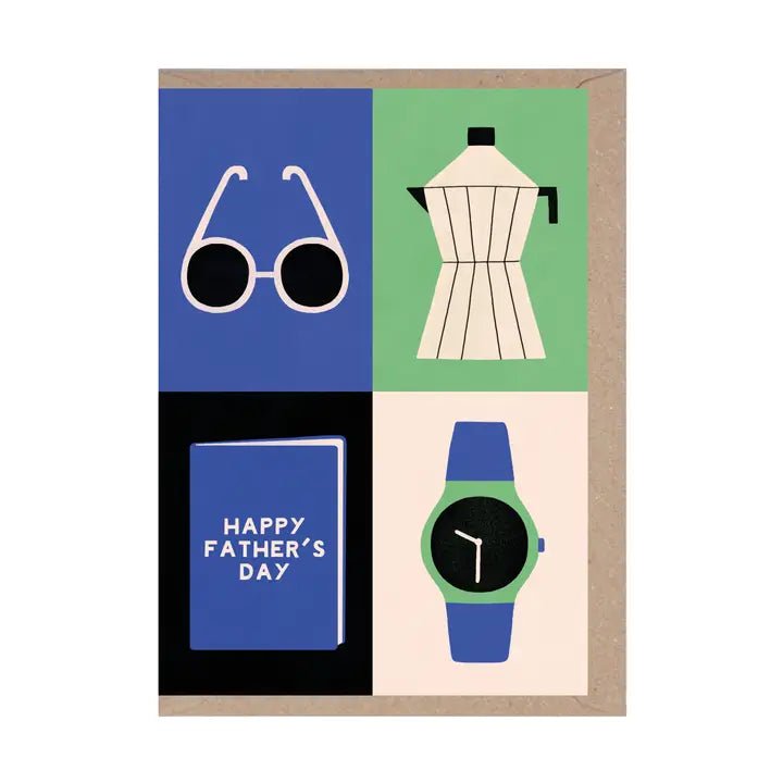 ‘Happy Father's Day’ Icons Card - Simply Rye