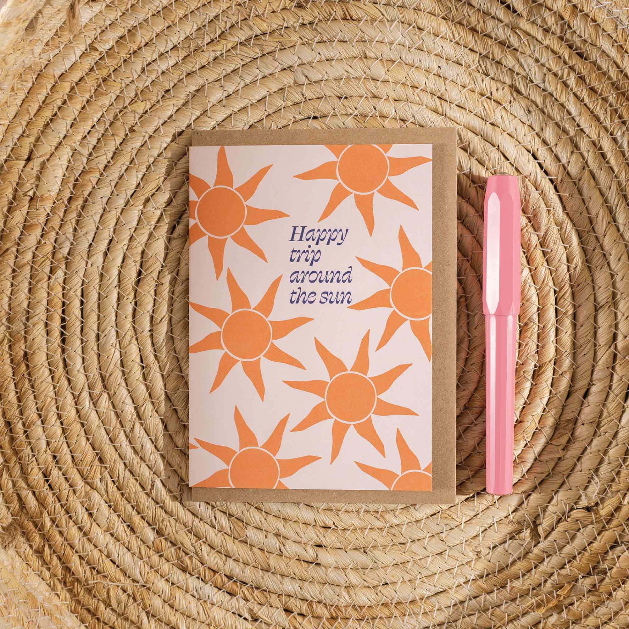 'Happy Trip Around The Sun' Card - Simply Rye