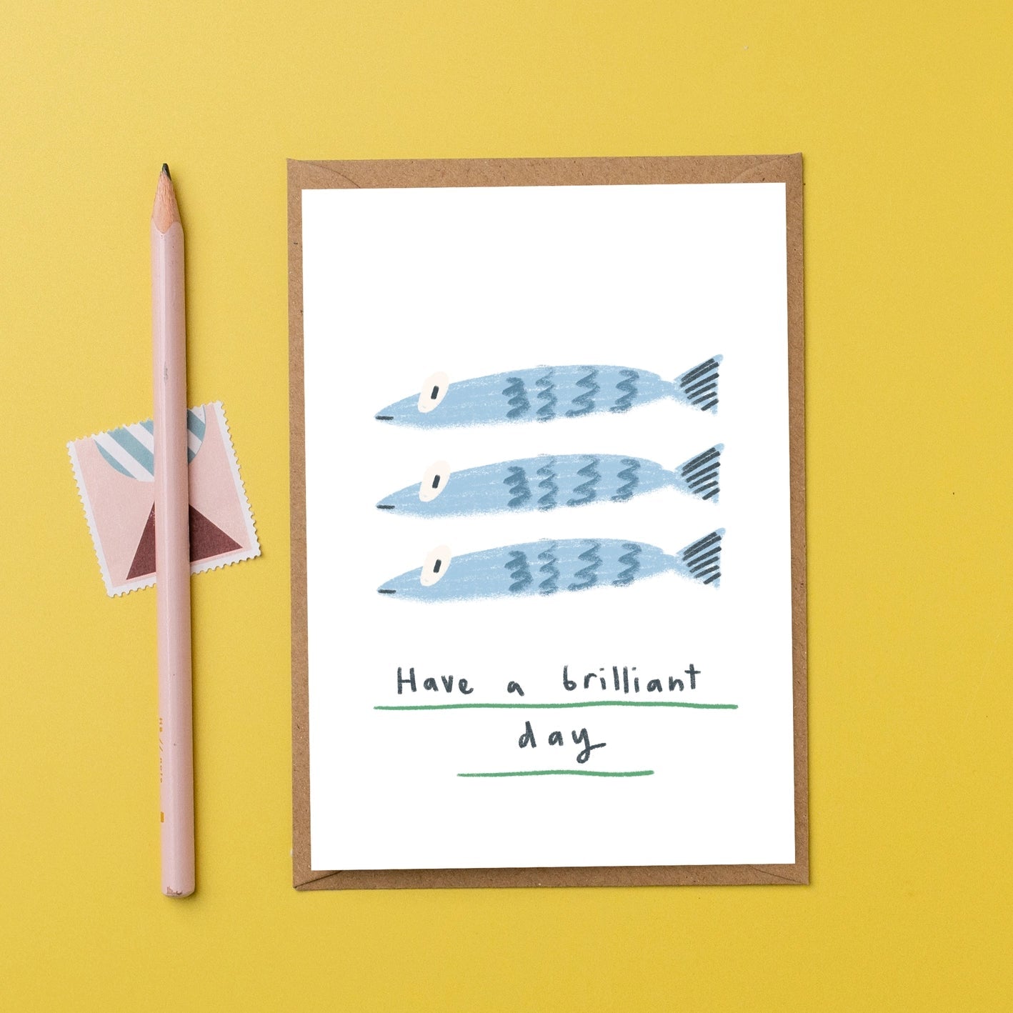 ‘Have a Brilliant Day’ Fish Card - Simply Rye